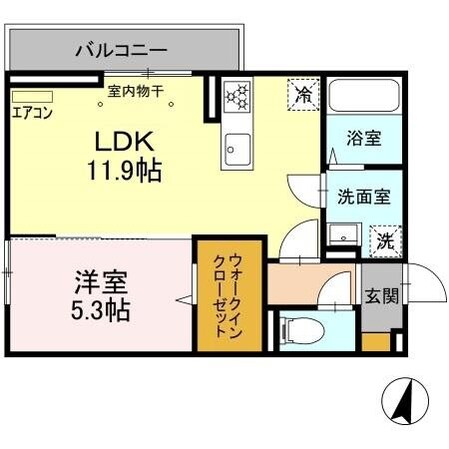 仮）D-room二の宮4丁目の物件間取画像